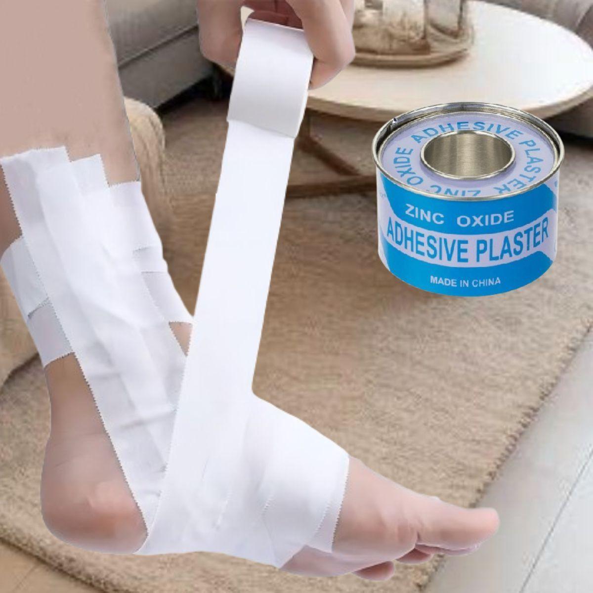 SET 4 CINTAS ADHESIVA 2,5 CM CURAS USO MEDICO DEPORTIVO LAU-4