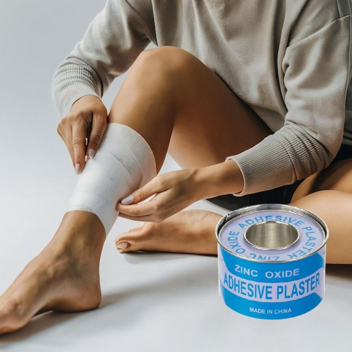 SET 4 CINTAS ADHESIVA 2,5 CM CURAS USO MEDICO DEPORTIVO LAU-6