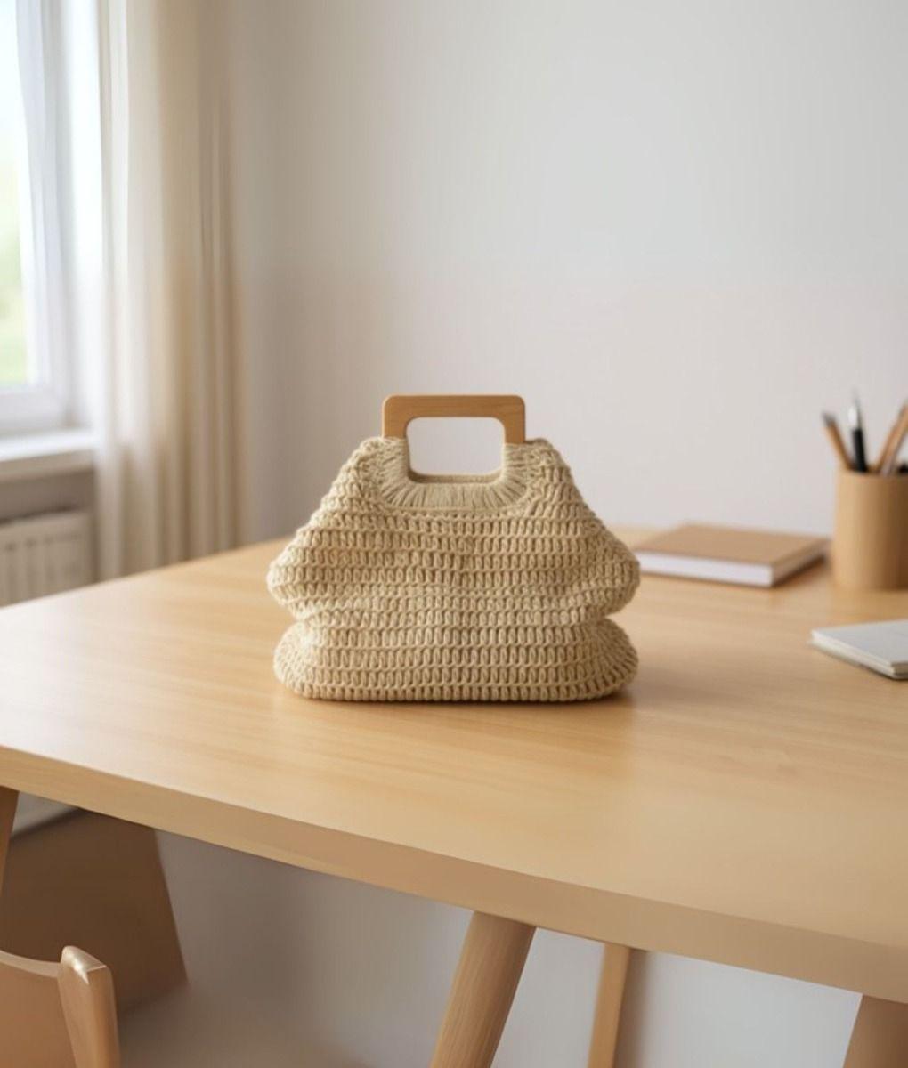 Cartera Tejida Bolso Diseño Moderno Minimalista Jhn-9