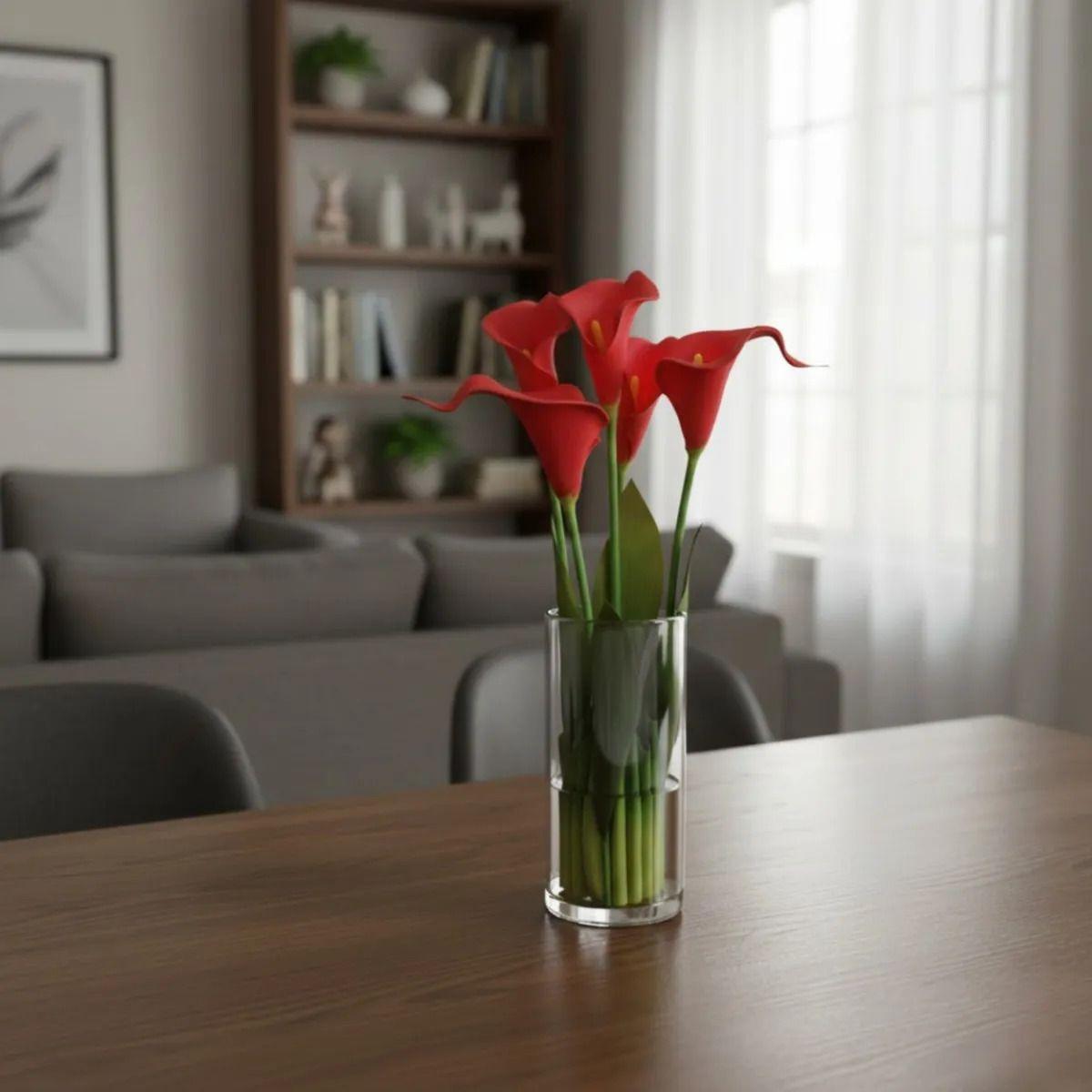 Arreglo Floral Adorno Artificial Calas Decorativas Hogar Jhn-8