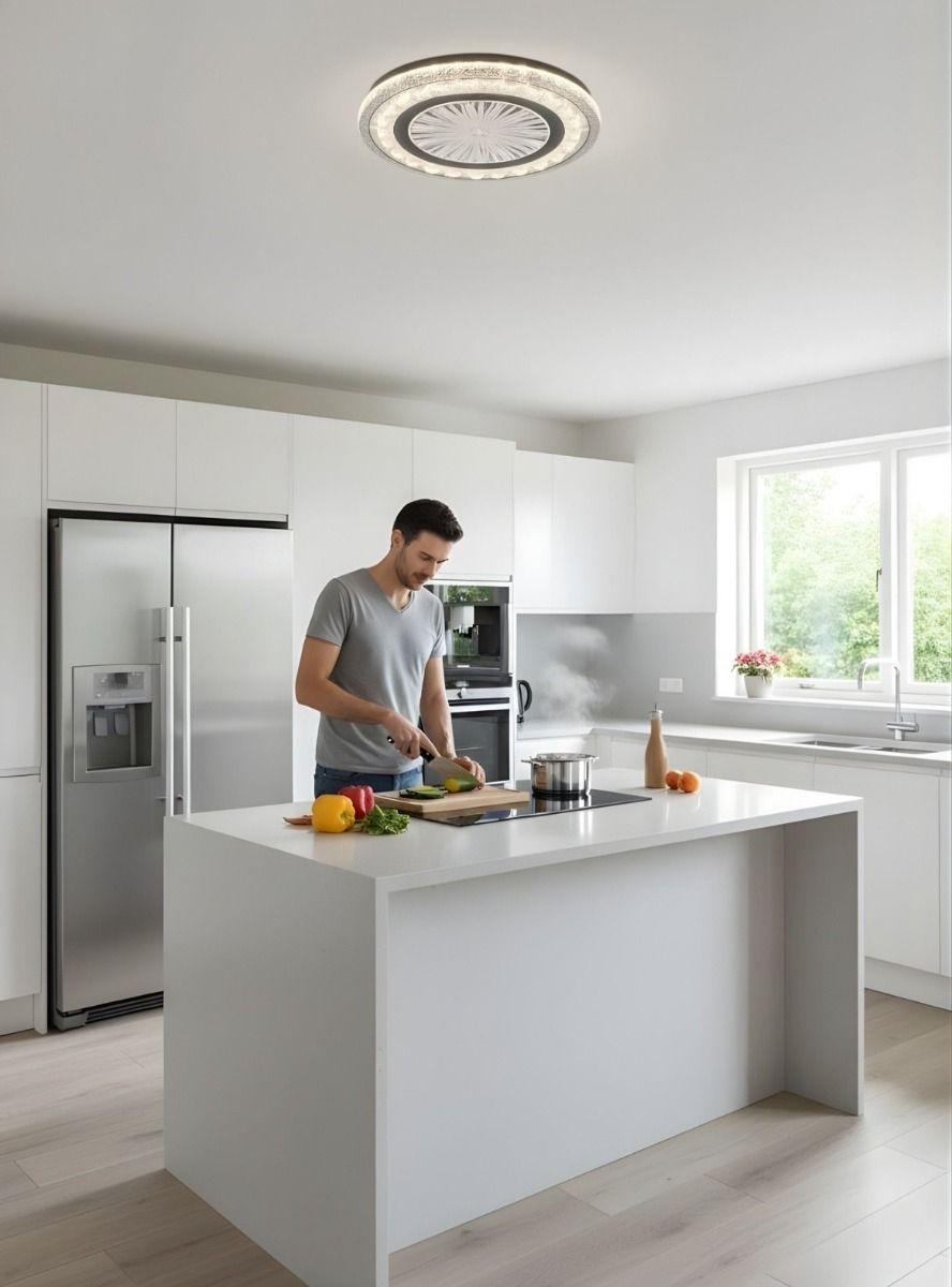 Lámpara Techo Plafón LED Diseño Escultural Patrón Radial Jhn-2