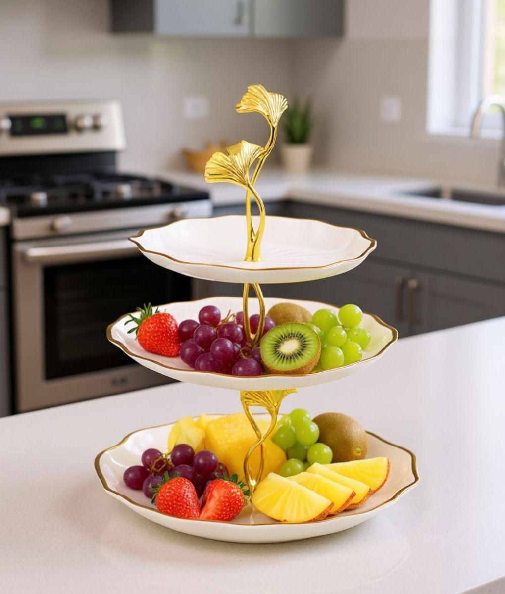 Frutero Decorativo Soporte Multifuncional Mesa Adorno Jhn-4