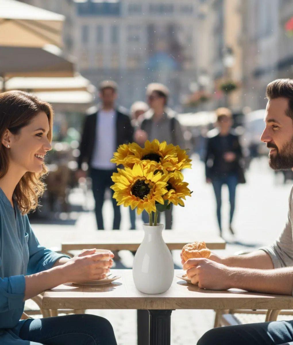 Ramo Floral Artificial Decorativo Girasoles Adorno Hogar Jhn-9