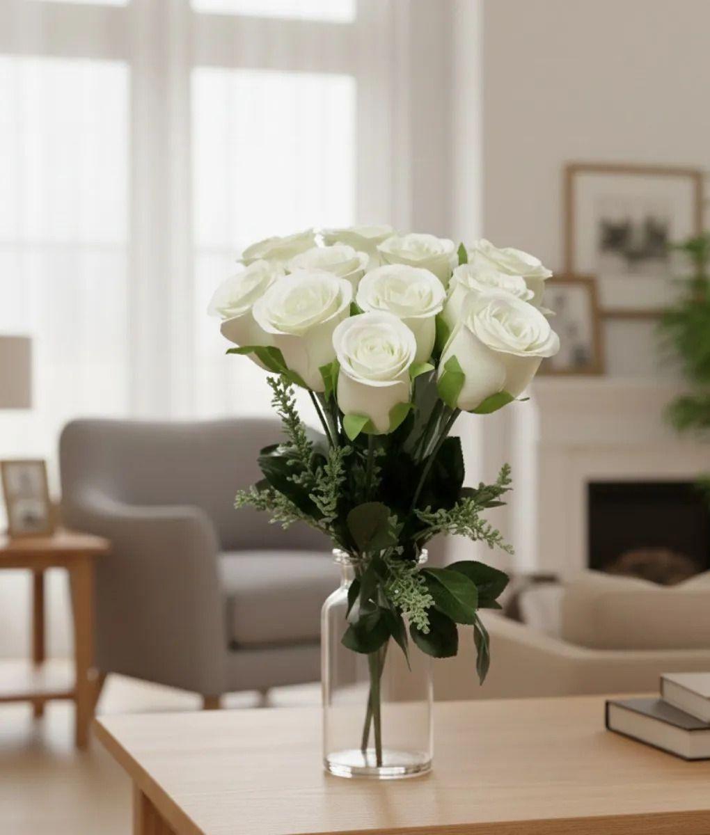 Ramo Floral Artificial Rosas Decorativas Adorno Hogar Jhn-5