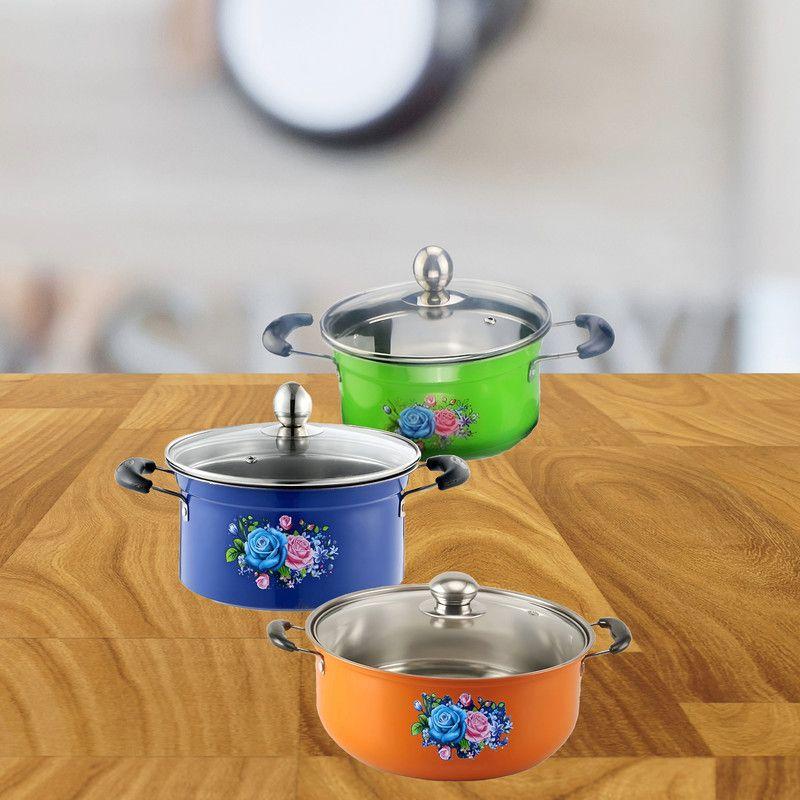 Ollas Colores 3 Piezas Cocina Antiaddherente Lau-7