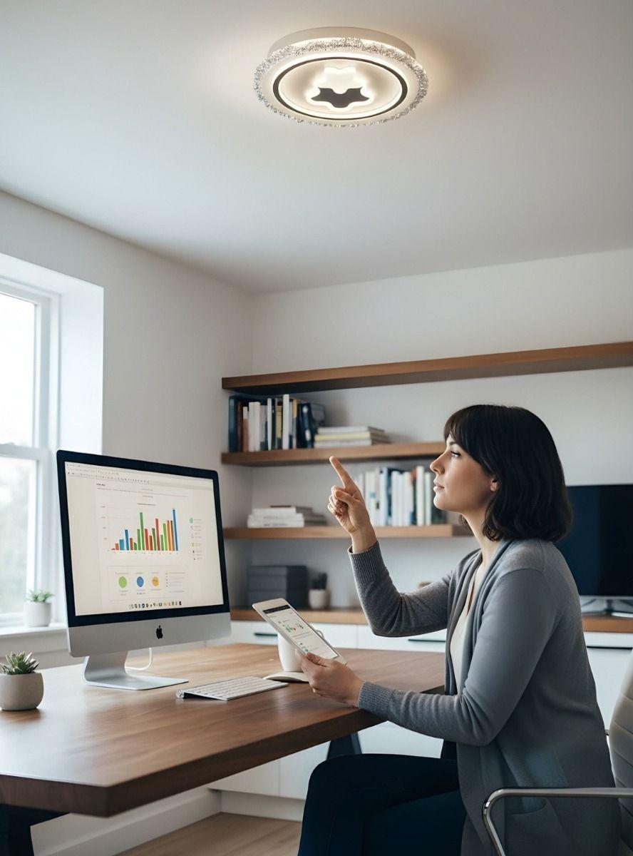 Lámpara LED Techo Plafón Doble Contorno Decorativa Jhn-4