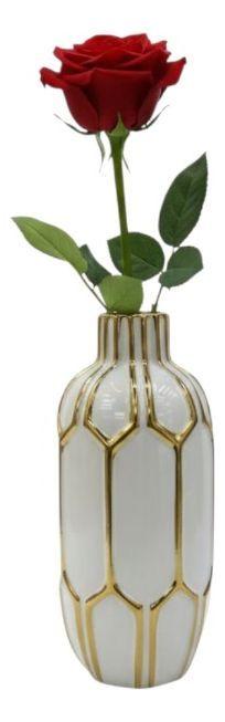 Florero Jarrón Decorativo Lujo Geométrico Fusión Arte Jhn-2