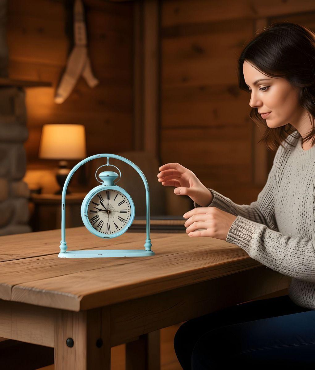 Reloj Mesa Vintage Diseño Distintivo Decorativo Hogar Jhn-3