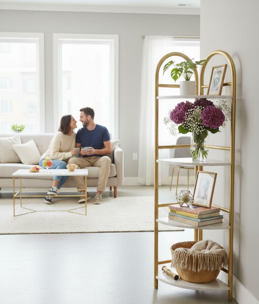 Estante Vertical Multifuncional Esquinero Moderno Hogar Jhn-4