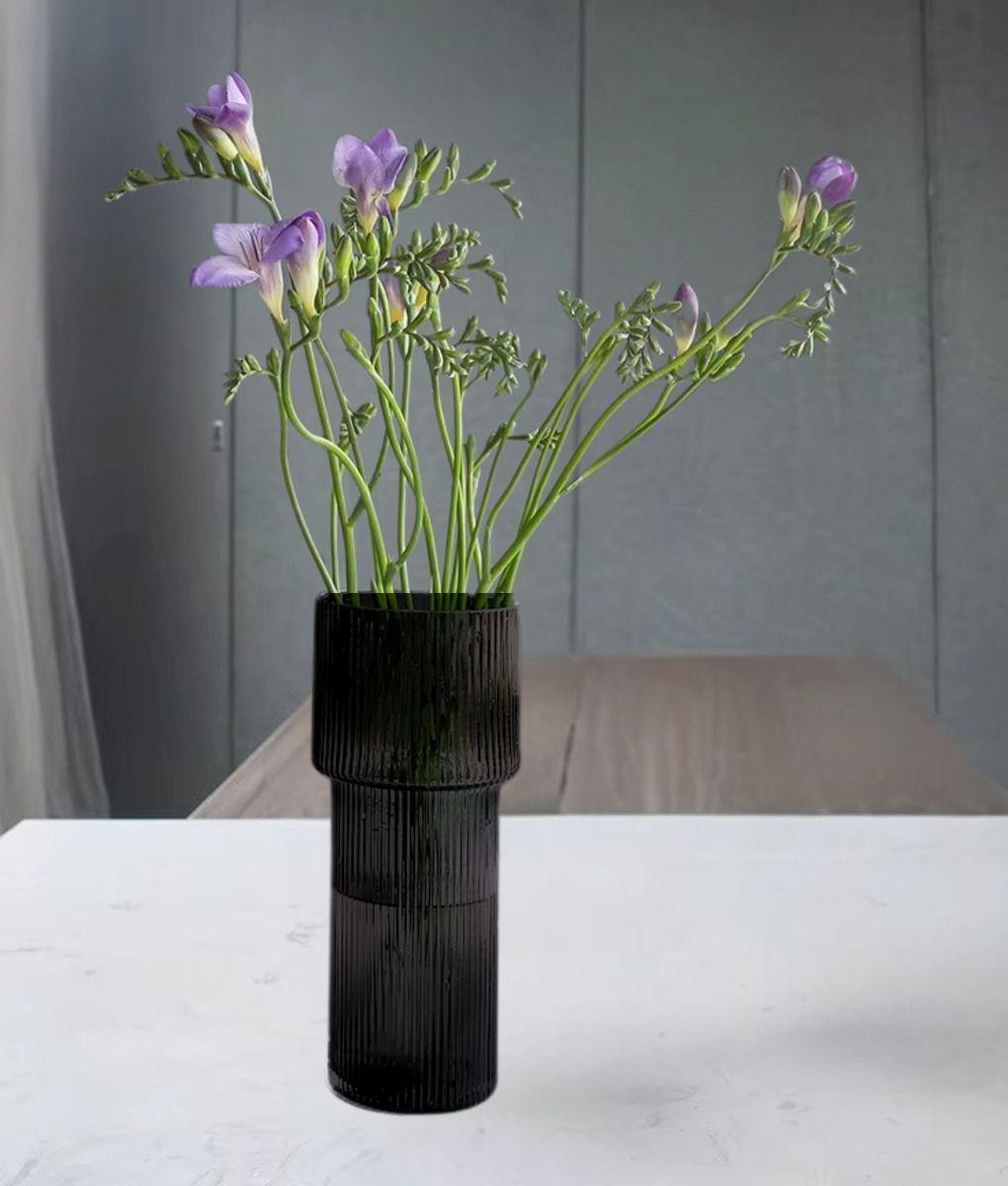 Florero Decorativo Acanalado Elegante Moderno Hogar Jhn-8