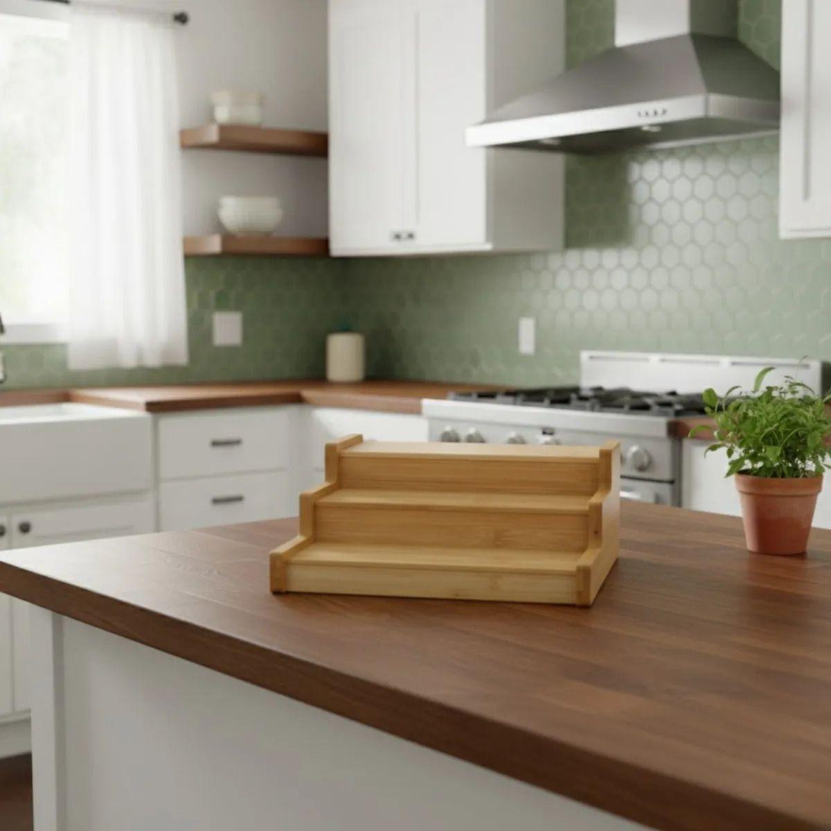 Especiero Escalonado Madera 3 Niveles Organizador ALJ-6