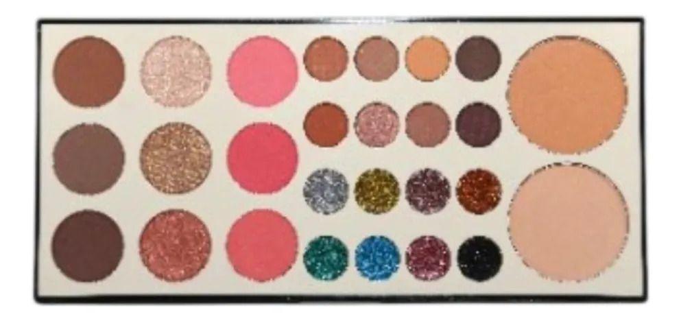 Paleta Maquillaje Ojos Rostro Sombras Iluminador Polvo ALJ-4