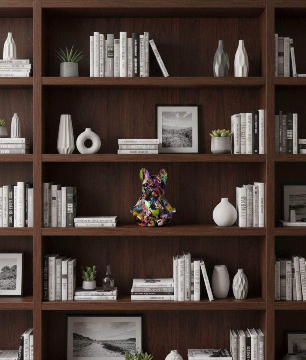 Estatua Bulldog Zen Graffiti Urbano Adorno Estilo Pop Jhn-4