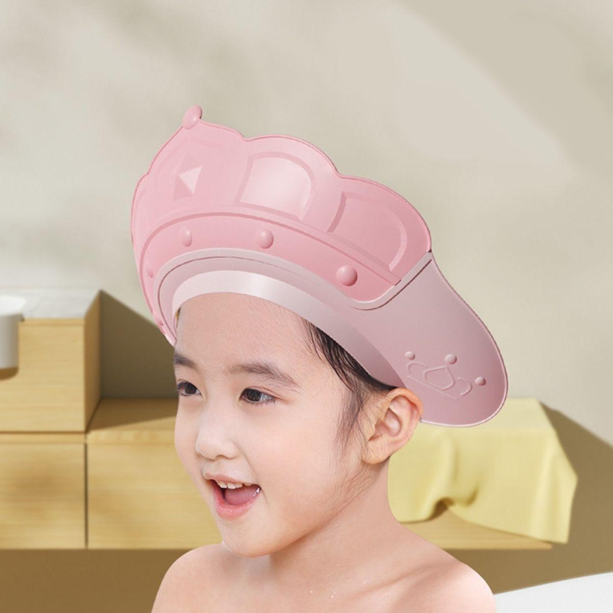 SET 3 VISERA GORRO DUCHA AJUSTABLE SUAVE BEBE LAU-5