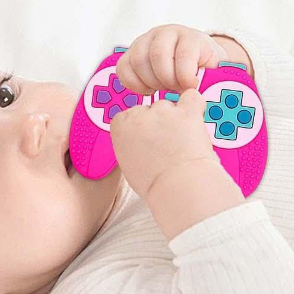 SET 3 MORDEDORES FORMA DE CONTRO SUAVE RASCA ENCIA BEBE LAU-7