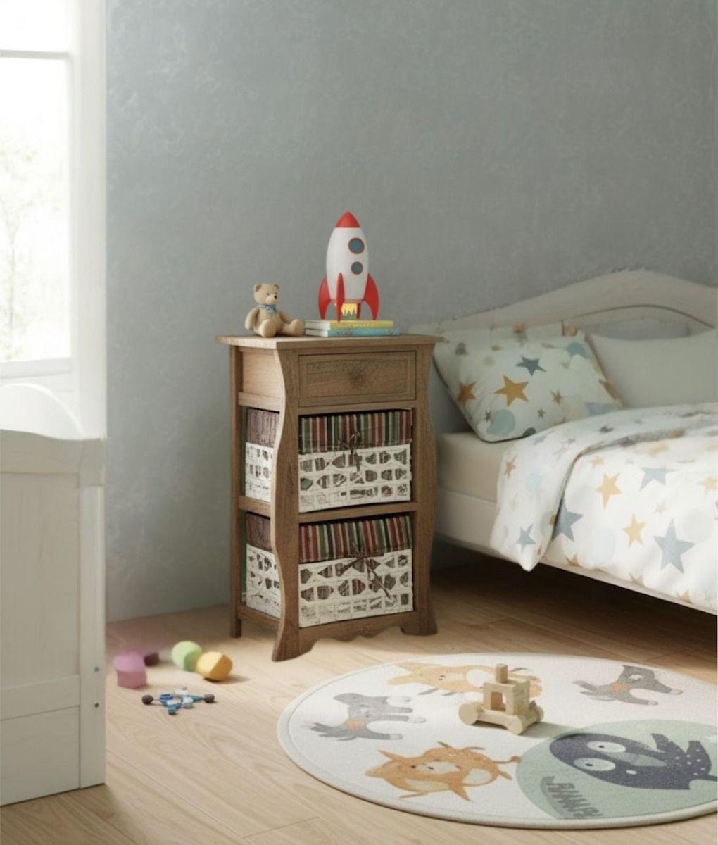 Cómoda Mueble Organizador Estilo Rústico Moderno Jhn-8