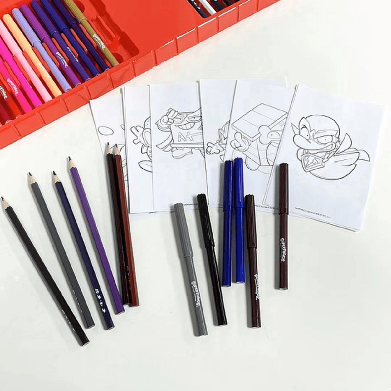Set Lapices 100 Piezas Colorear Dibujar Pintar Niños Lau-3
