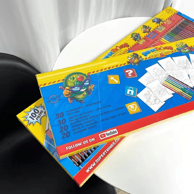 Set Lapices 100 Piezas Colorear Dibujar Pintar Niños Lau-7