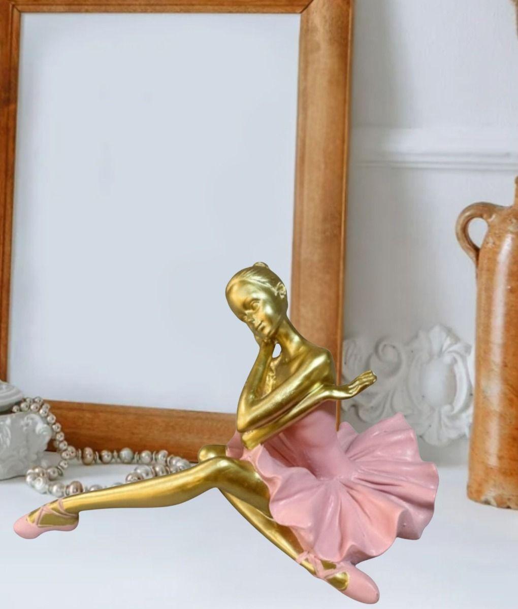 Estatua Decorativa Figura Bailarina Sentada Adorno Jhn-7