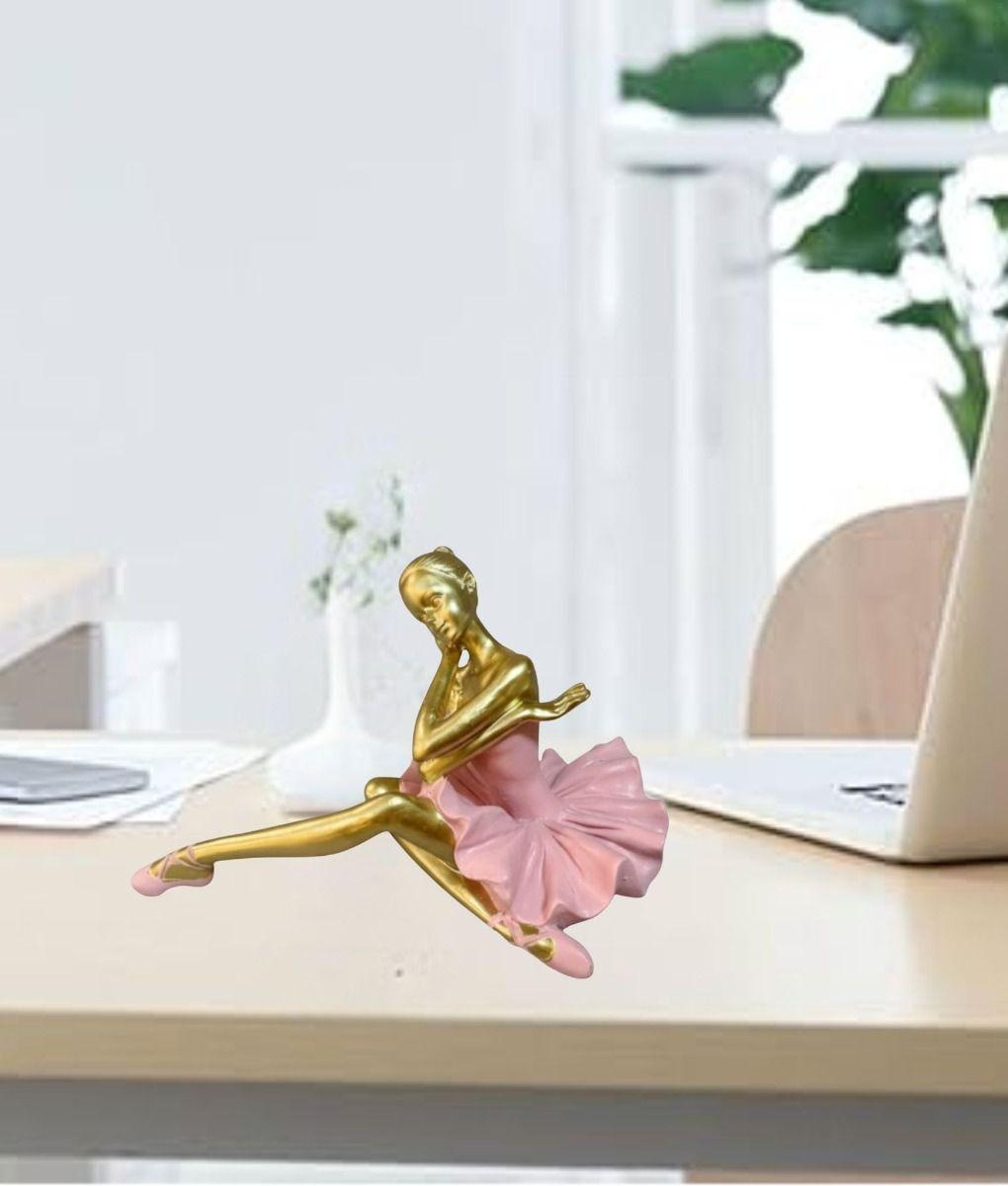 Estatua Decorativa Figura Bailarina Sentada Adorno Jhn-9