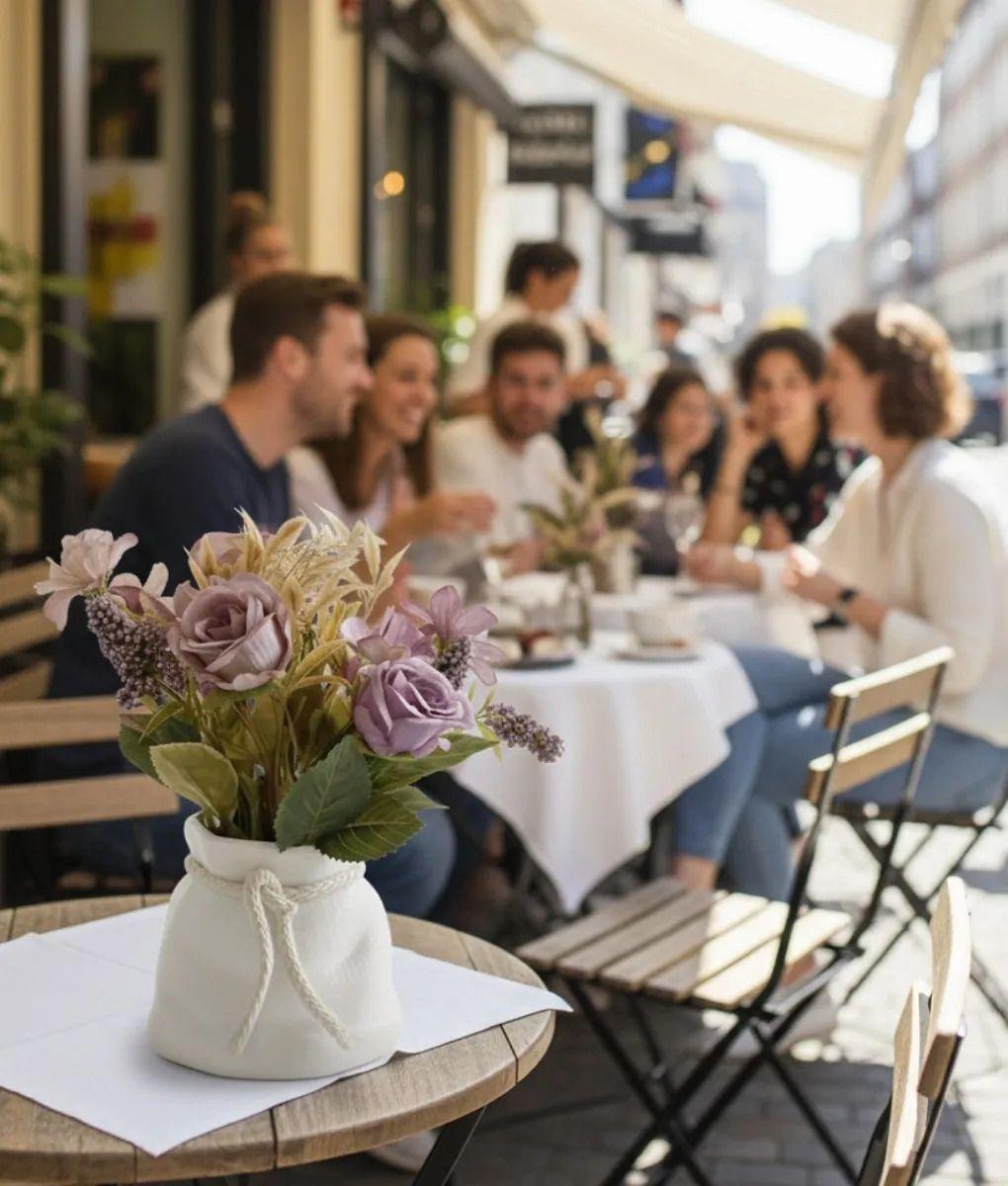 Planta Decorativa Artificial Estilo Rústico Romántico Jhn-2