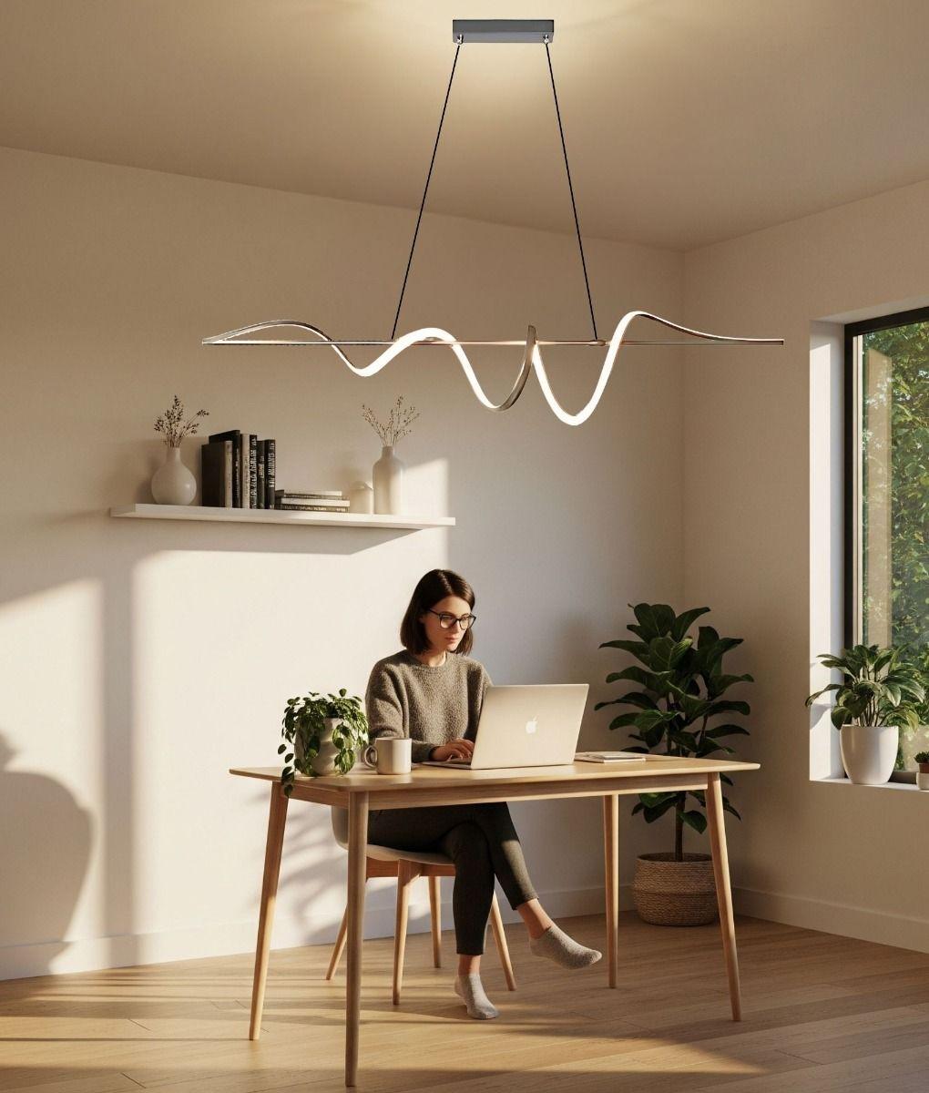 Lámpara Colgante Techo LED Decorativa Moderna Ondulada Jhn-3