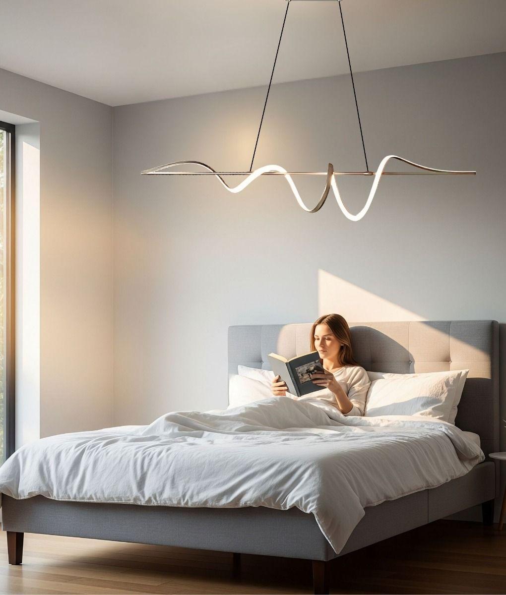Lámpara Colgante Techo LED Decorativa Moderna Ondulada Jhn-6