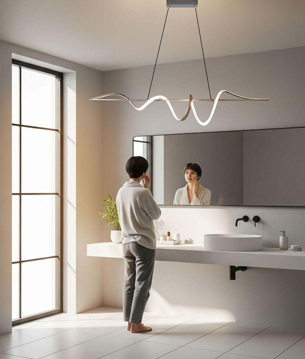 Lámpara Colgante Techo LED Decorativa Moderna Ondulada Jhn-8