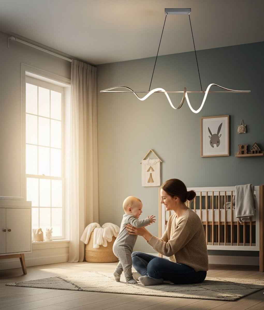 Lámpara Colgante Techo LED Decorativa Moderna Ondulada Jhn-9