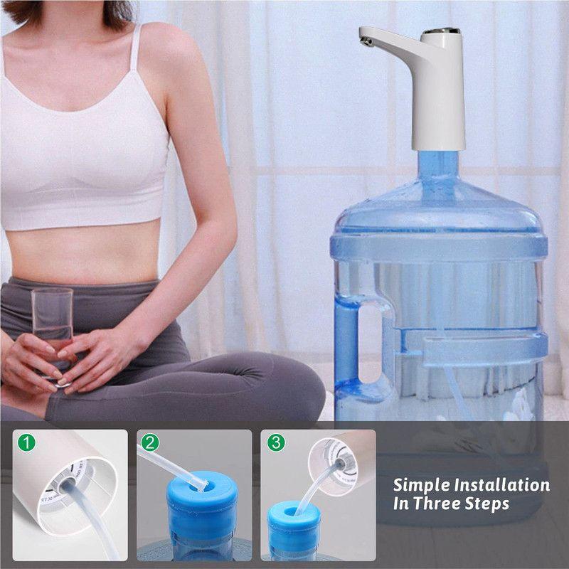Dispensandor Bomba Agua Recargable USB Hogar Oficina Lau-6