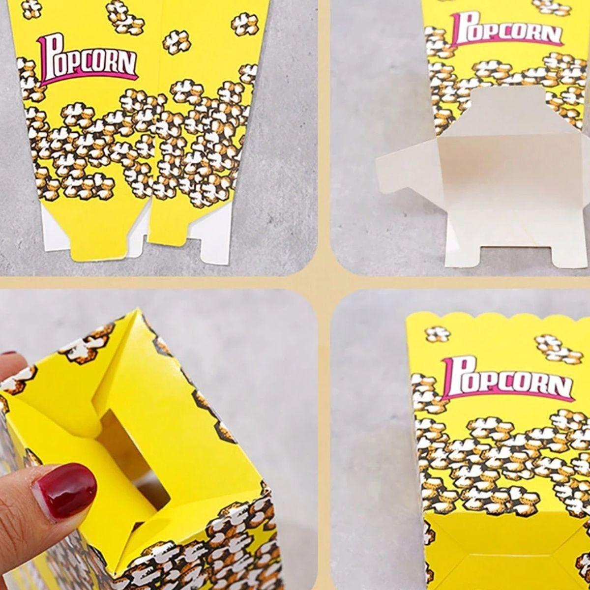 Set 6 Caja Cabritas Palomitas Maíz Colores Variados Jhn-5