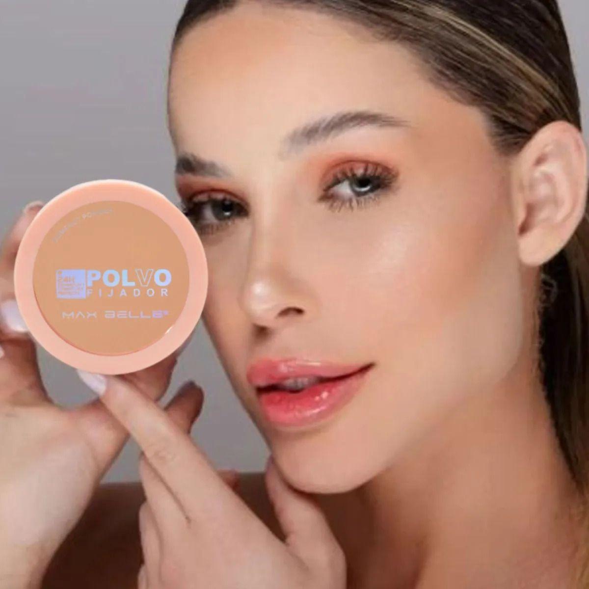 Set 2 Polvos Compactos Fijadores Efecto Mate Duradero ALJ-5