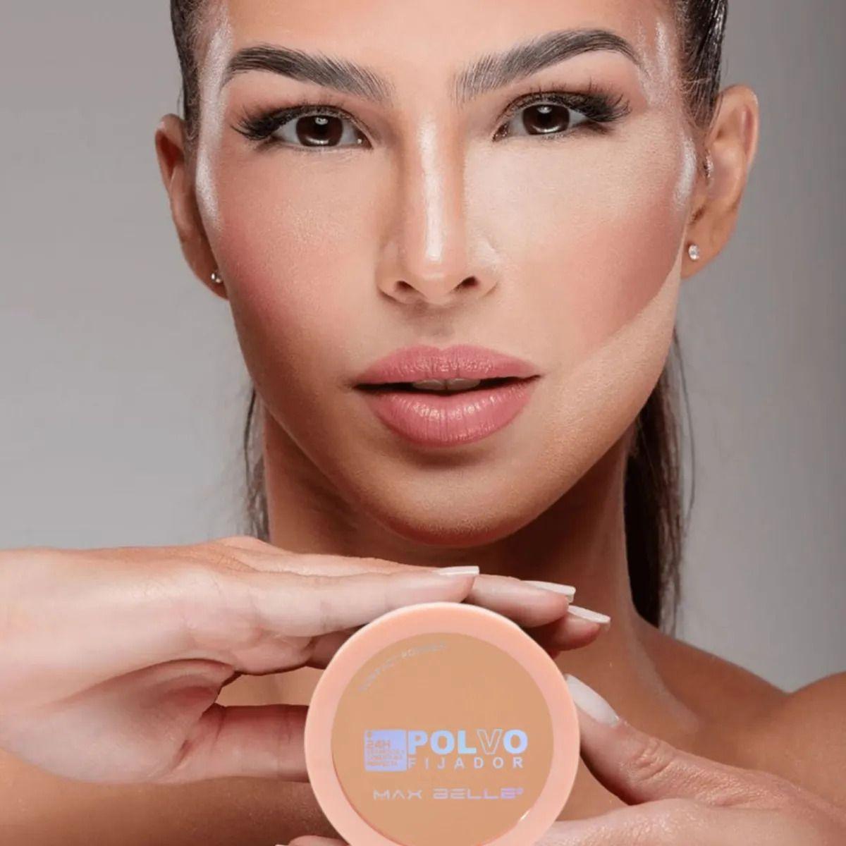 Set 2 Polvos Compactos Fijadores Efecto Mate Duradero ALJ-8