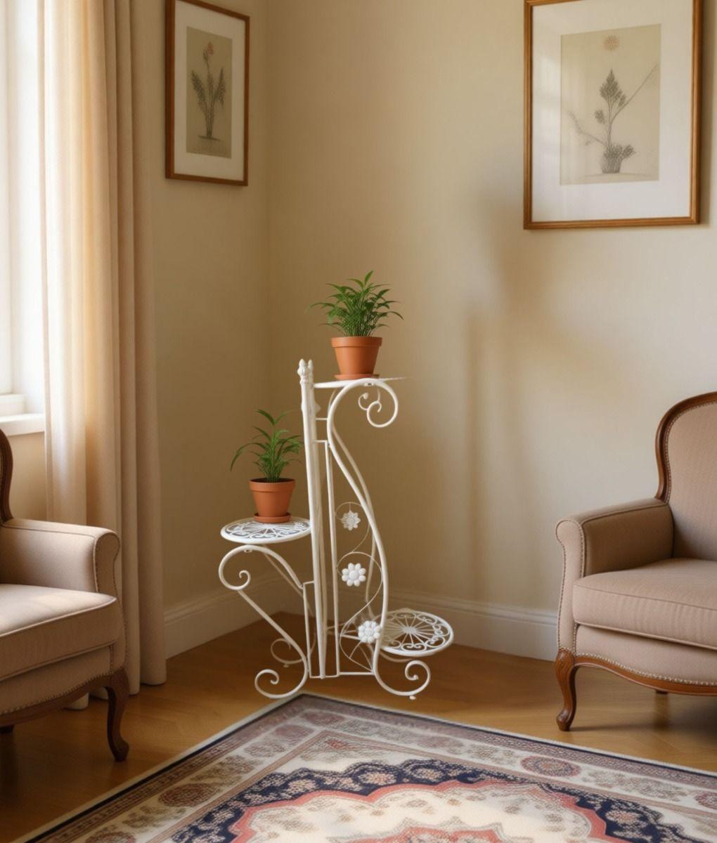 Porta Maceta Soporte Vertical Decorativo 3 Niveles Jhn-4