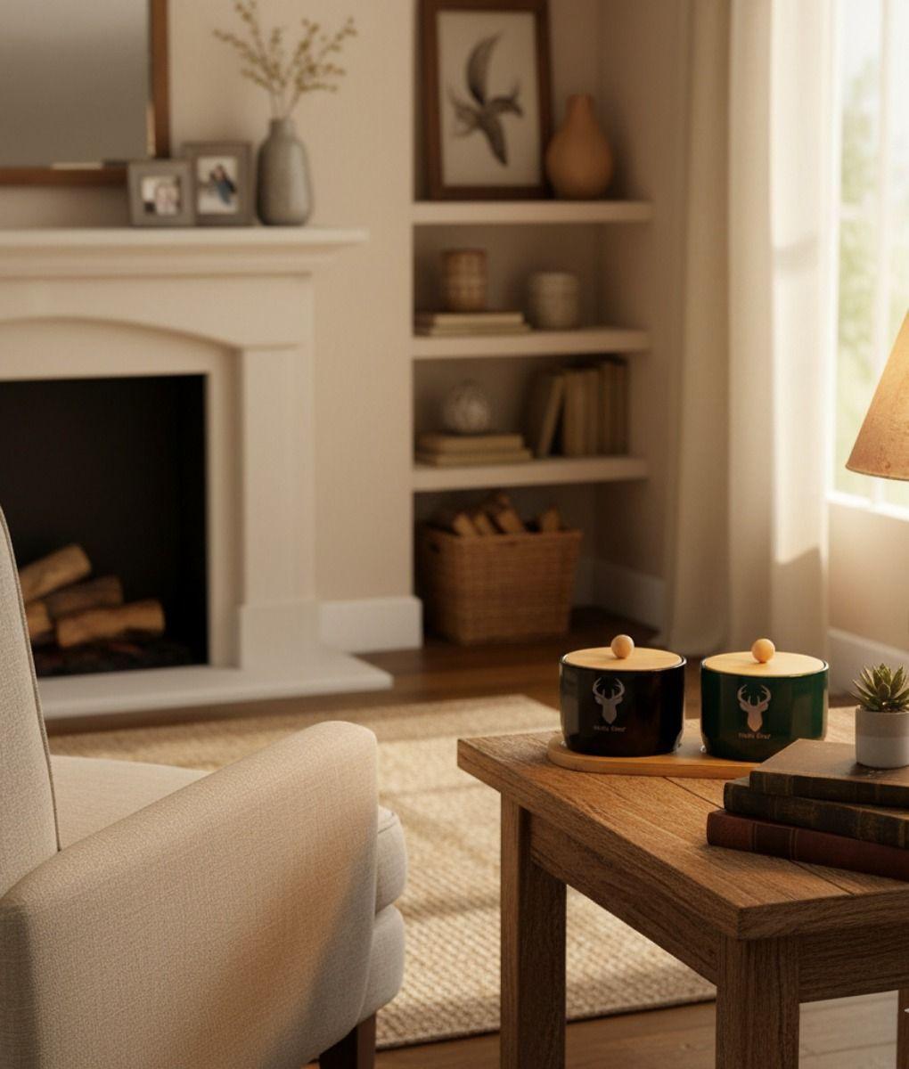 Set 2 Frascos Almacenamiento Contenedor Encanto Natural Jhn-6