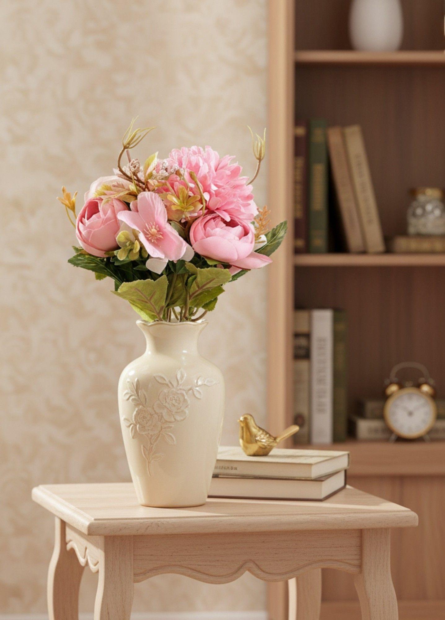 Set 3 Ramo Flores Artificiales Belleza Adorno Frescura Jhn-5