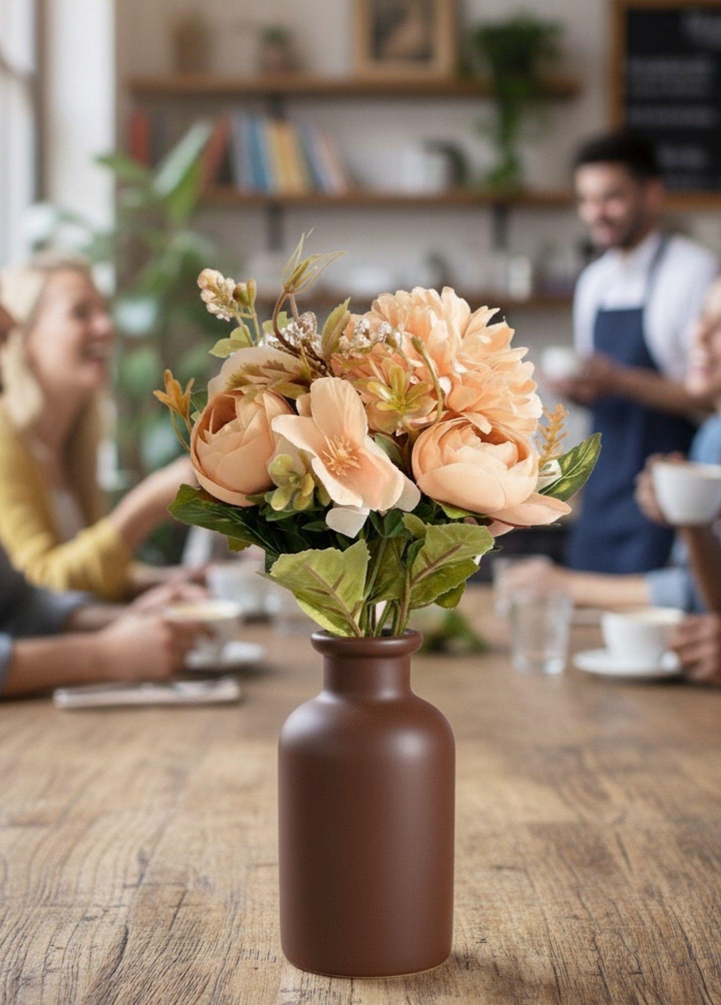 Set 3 Ramo Flores Artificiales Belleza Adorno Frescura Jhn-6