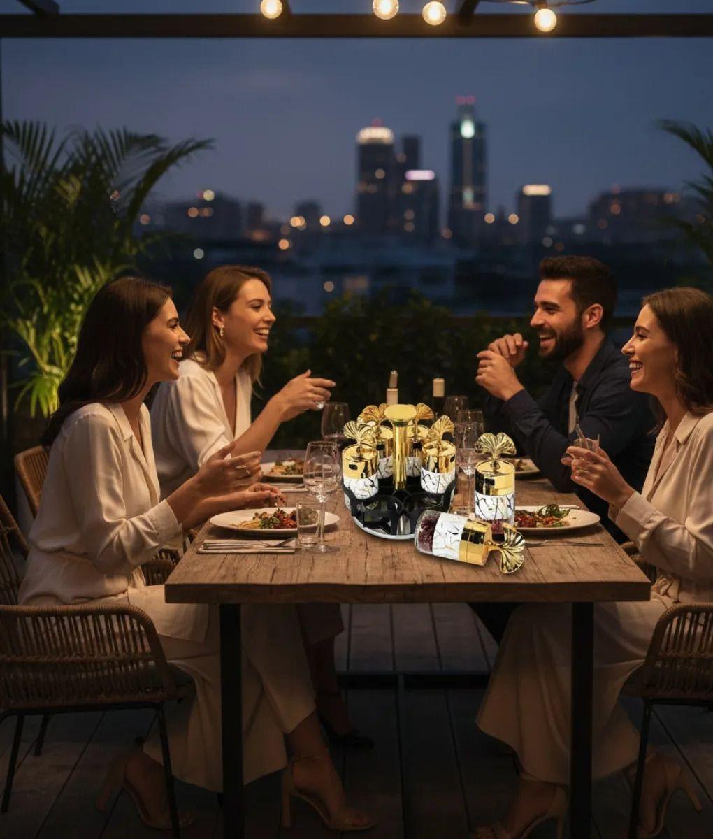 Especiero Giratorio Diseño Botánico Decorativo Hogar Jhn-4