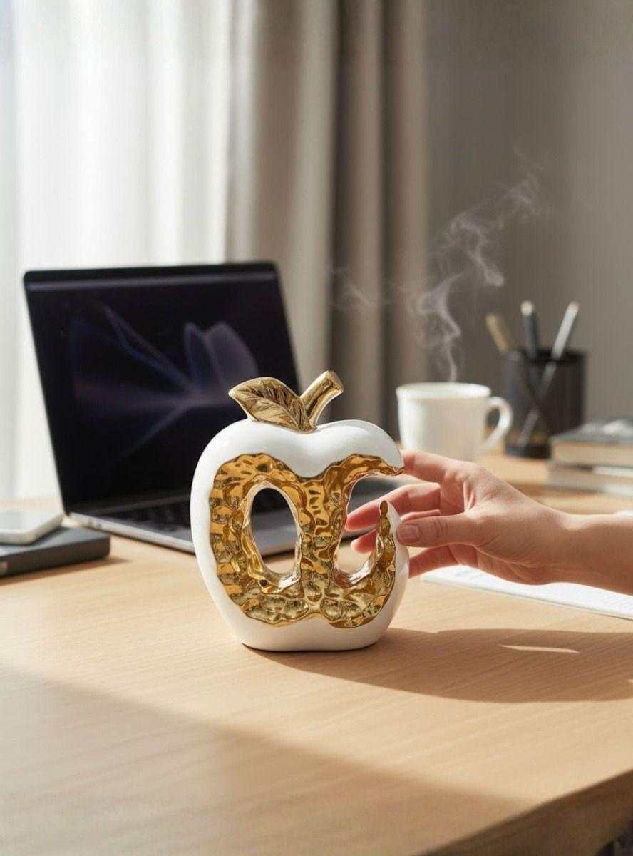 Figura Decorativa Diseño Manzana Estatua Adorno Jhn-2