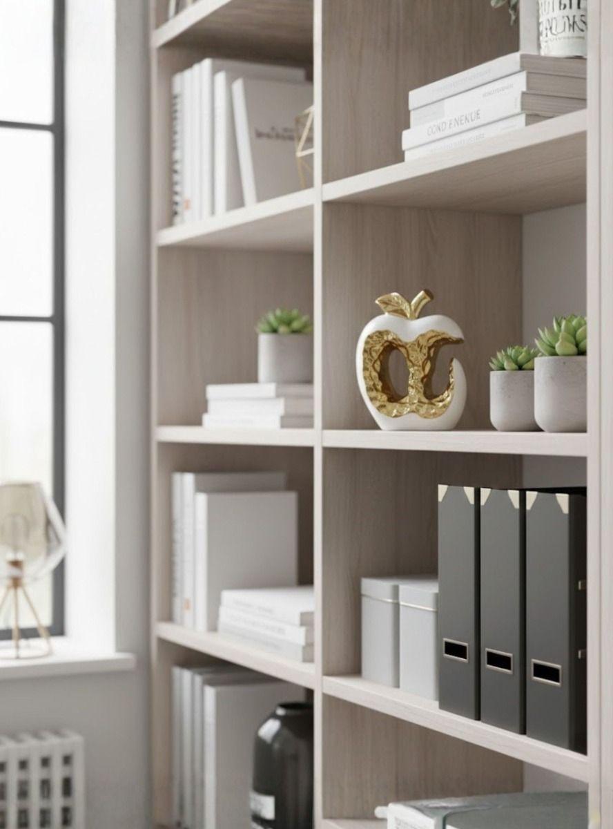 Figura Decorativa Diseño Manzana Estatua Adorno Jhn-9