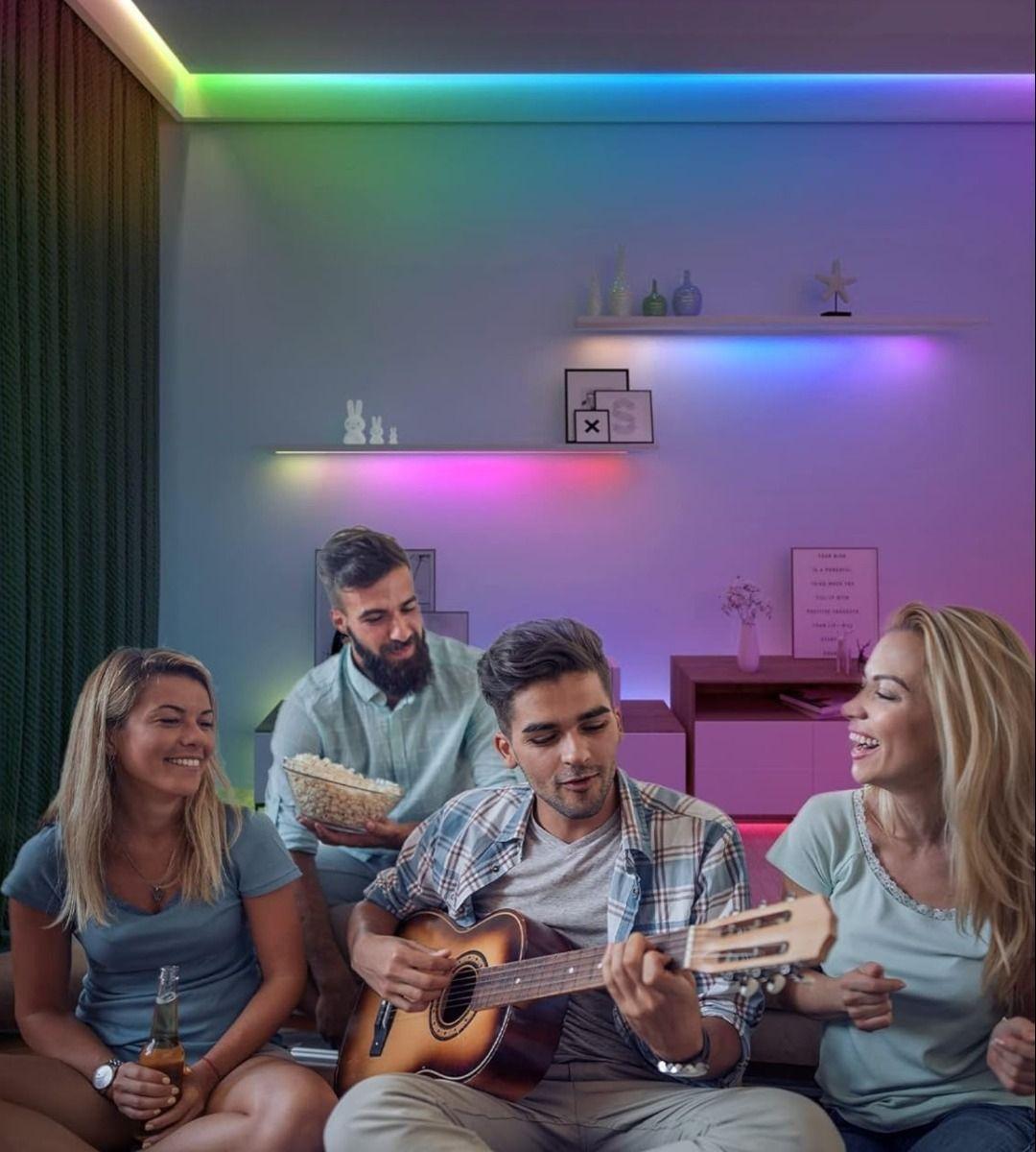 Tira Cinta Neon Flex Luz LED Decorativa RGB 5m Jhn-5