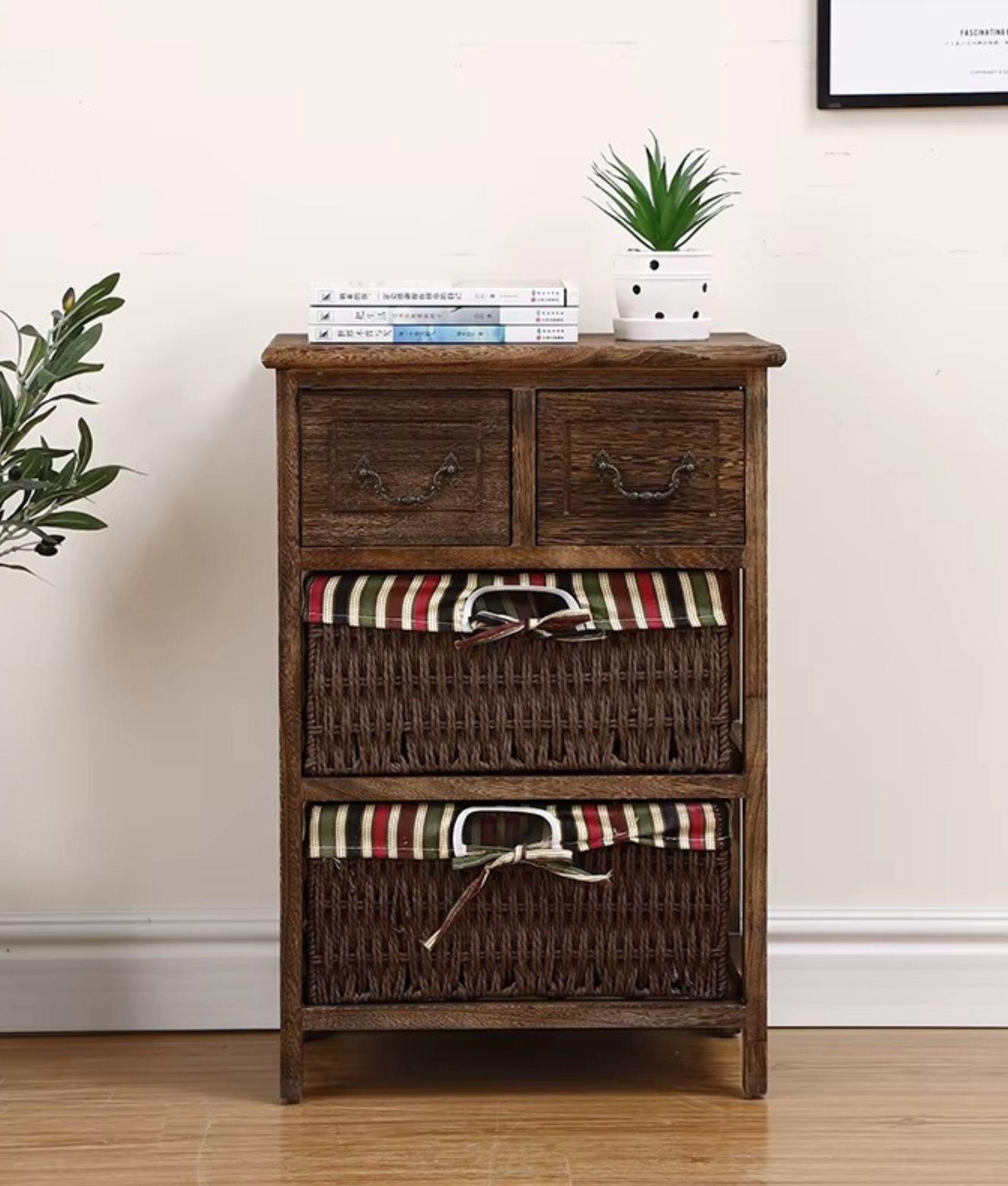 Cómoda Decorativa Almacenamiento Elegante Funcional Jhn-2