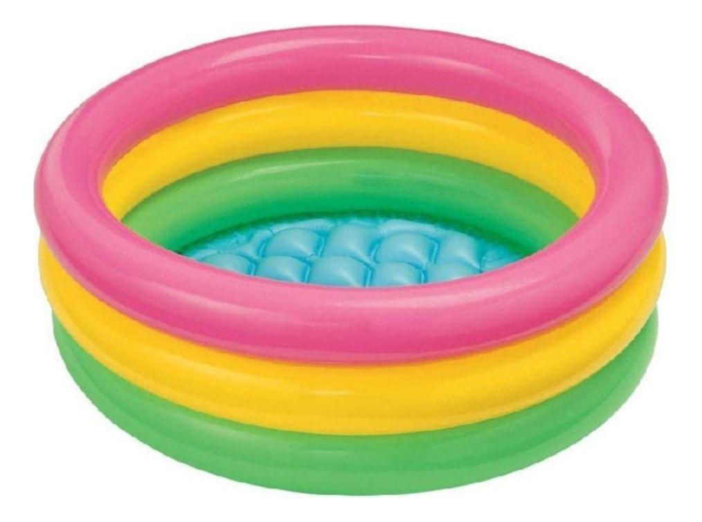 PISCINA INFLABLE REDONDA PVC PATIO INTERIOR HOGAR NIÑOS LAU-0