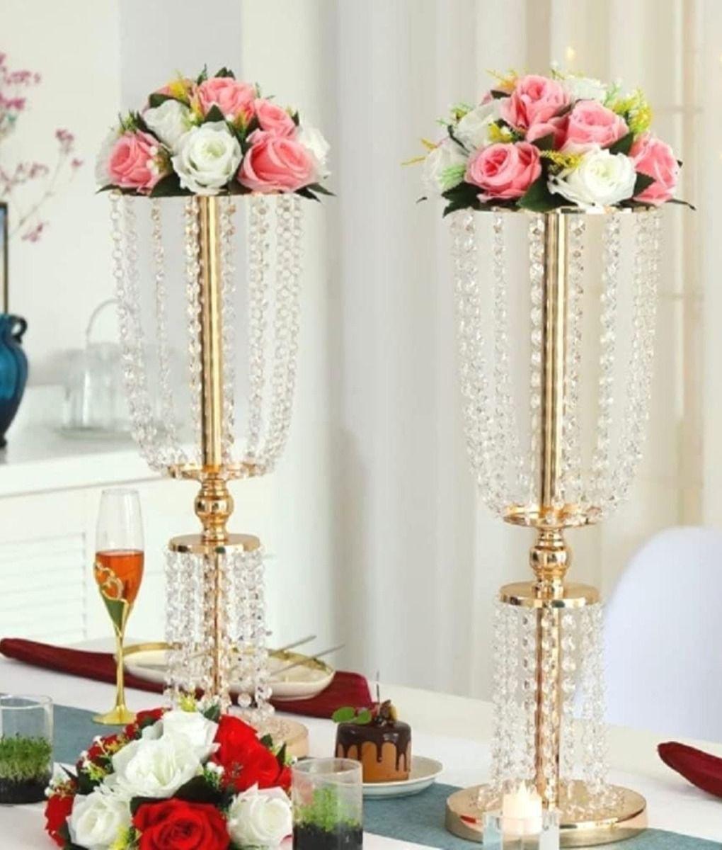 Florero Alto Decorativo Soporte Flores Centro Mesa 62cm Jhn-8