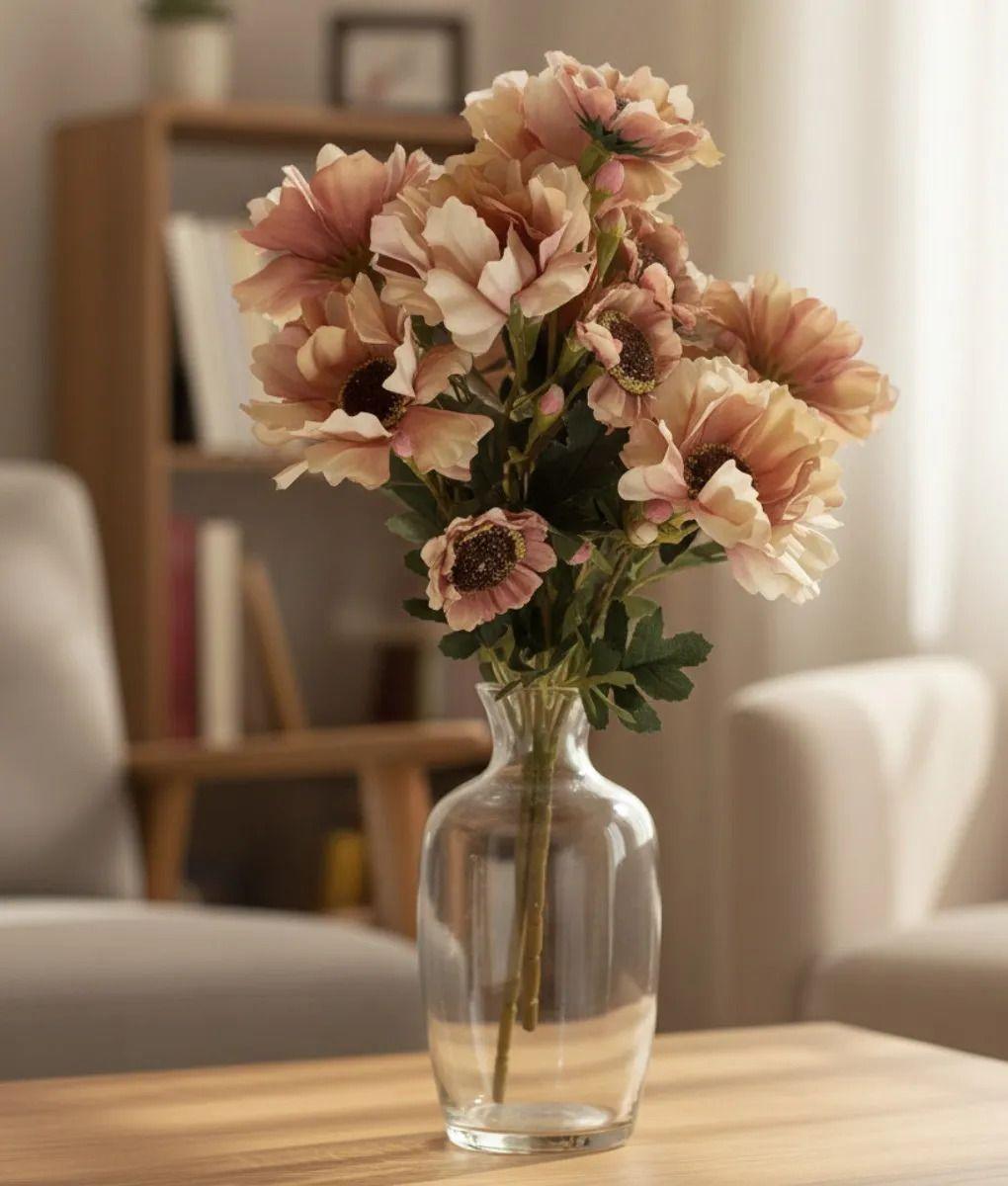 Set 2 Ramo Decorativo Flores Artificiales Belleza Adorno Jhn-6