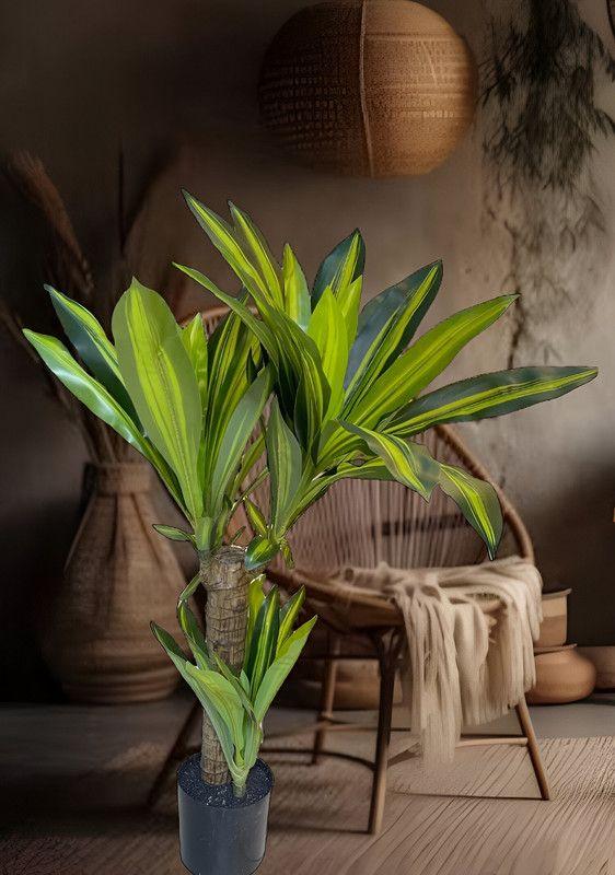 Flor Planta Artificial Dracaena Arbol Decoracion Real Lau-3