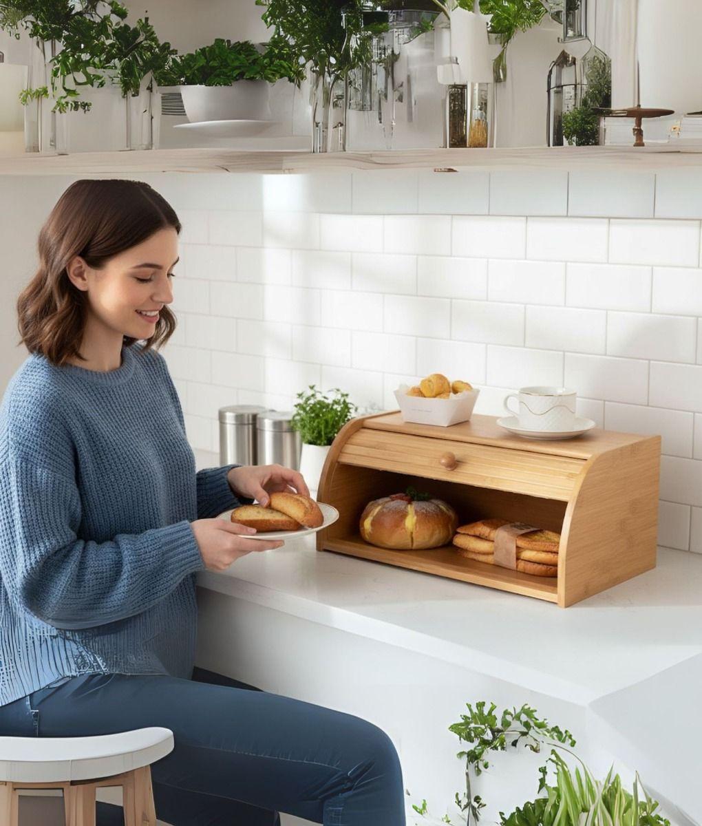 Panera Deslizante Recipiente Almacenamiento Mesa Jhn-3