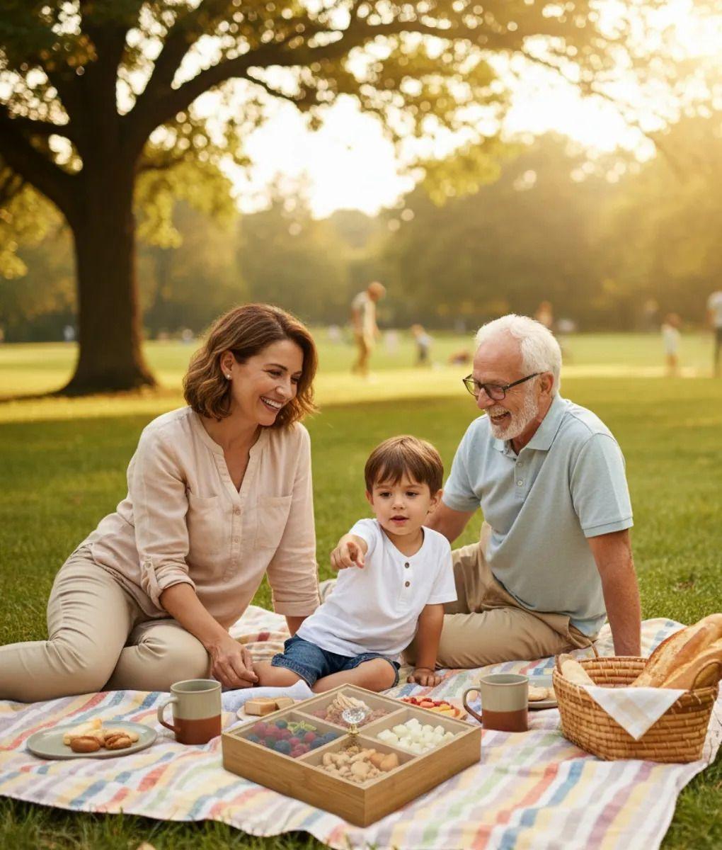 Caja Decorativa Organizadora Cuadrada Divisiones Tapa Jhn-4