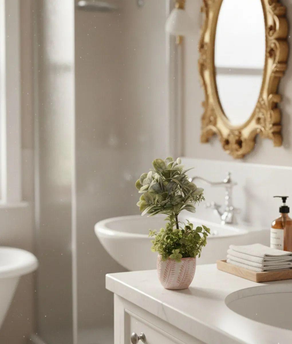 Planta Decorativa Artificial Estilo Boj Suculenta Adorno Jhn-8