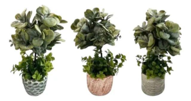 Planta Decorativa Artificial Estilo Boj Suculenta Adorno Jhn-9